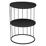 Dimensions : D. 36 x H. 52 cm Paris Prix Atmosphera Créateur d\'intérieur - Table d\'Appoint Design Métal Kobu 52cm Noir