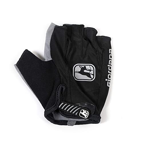 Giordana Men's Strada Gel Short Finger Cycling Gloves, Black, L