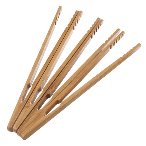 SOLUSTRE 4Pcs Serving Tongs Practical Food Locking Tong for Buffet Bbq Tea Ceremony Appetizers Utensils