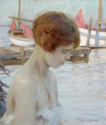 Jeune fille au port Paul Emile Chabas grand tableau deco 60x90
