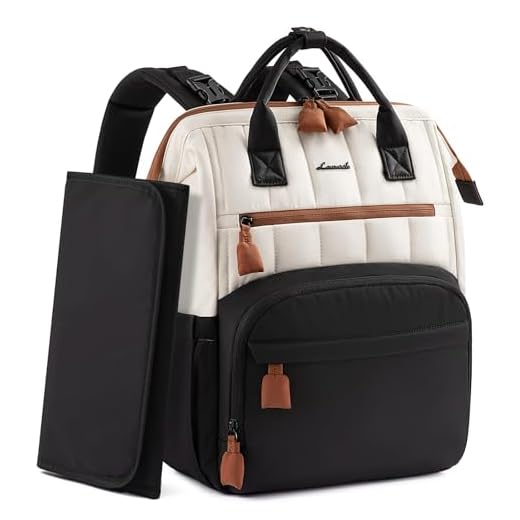 LOVEVOOK Puffer Diaper Backpack, Lightweight Baby Bag with Changing Pad, Diaper Bag for Mom Dad with Stroller Buckles
