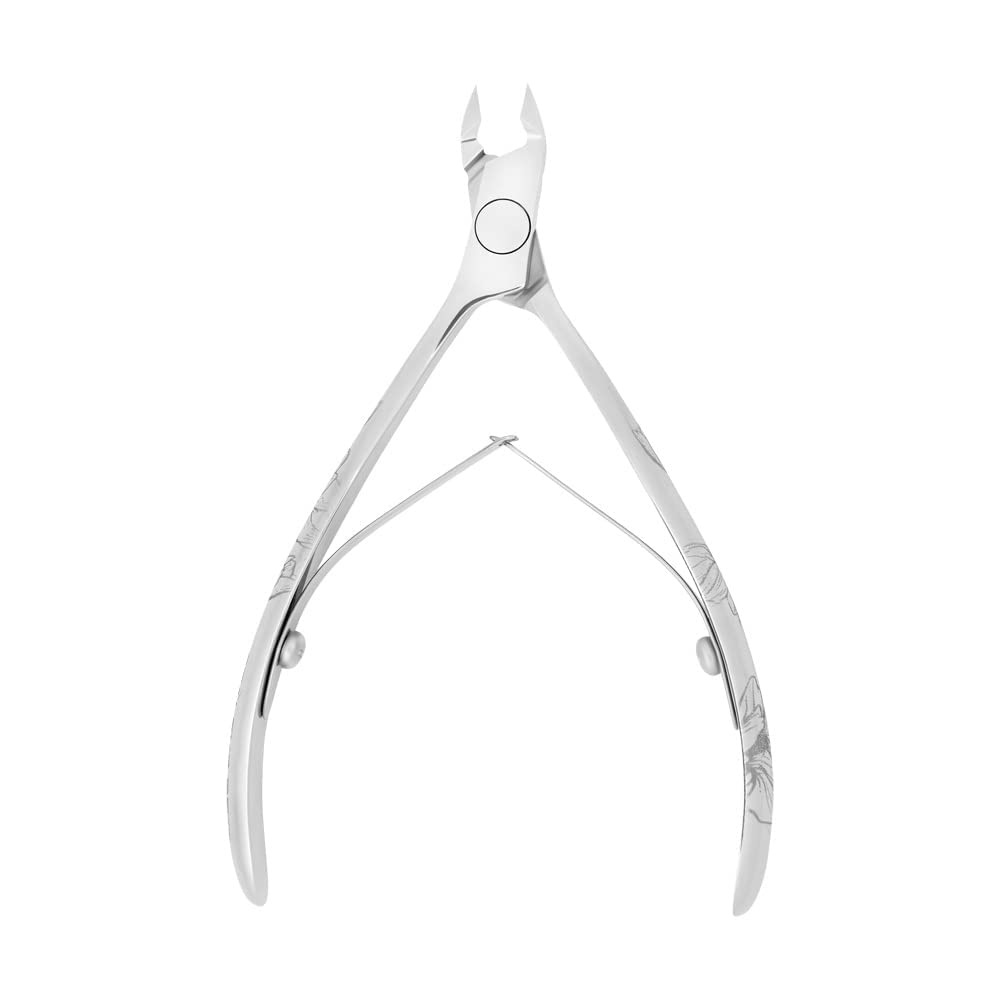 STALEKS Pro - Tronchesina Professionale per Pelle Cuticole (Lunghezza Lama - 5mm) (Design: Fior di Magnolia) Exclusive 20, NX-20-5m