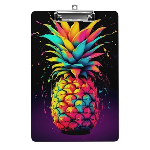Porte-bloc ananas acrylique pour écrire debout sans support et éviter les feuilles froissées