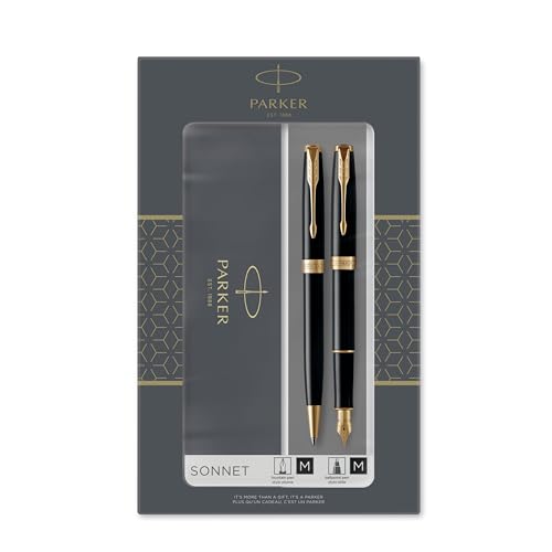 Amazon | Parker Sonnet Duoギフトセット ボールペン & 万年筆 (18K