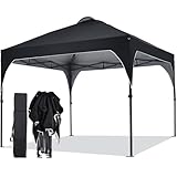 Oneofics Pop Up Canopy, 10x10 FT Instant Outdoor Canopy Tent with Carrying Bag, 3 Adjustable Heights - Portable for Outdoor Activities