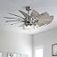 Antique Nickel, 11''W Ceiling Fan