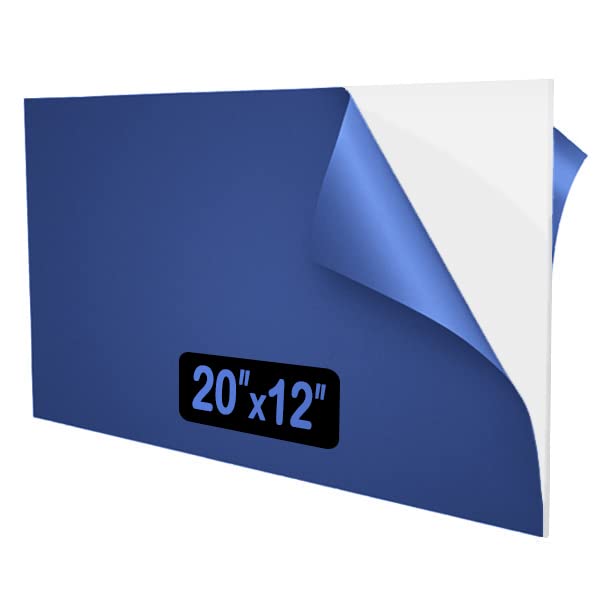 Hoja acrílica blanca de 20 x 12 pulgadas, panel rectangular reflectante de plexiglás de 18 pulgadas de grosor (0.118 in) para manualidades,