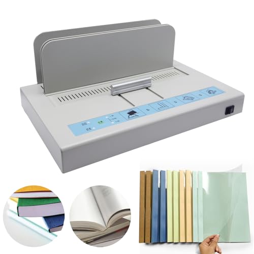 Thermal Binding Machine Book Binder Machine Book Binding Kit 500 Sheets Capacity Thermal Binder A3/A4/A5 Document with Glue Strips Cover 110V Hot Melt Machine Heat Binder Contract Document Invoice by BBKFCM - Used condition - US$32.17