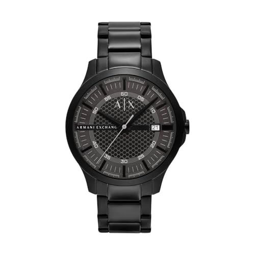 Armani Exchange Orologio per uomo, movimento tre lancette al quarzo e cassa da 46 mm con cinturino in acciaio
