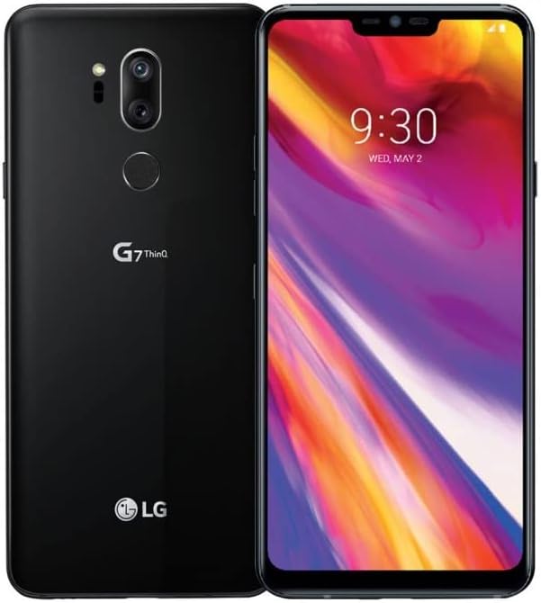 LG G7 ThinQ LM-G710 Verizon Unlocked 64GB 6.1" QHD Display - Aurora Black (Renewed)