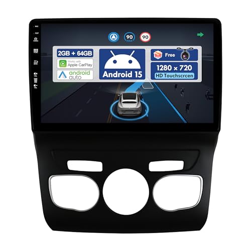Autoradio Android 10 Pollici Per Citroen C4/DS4 2011-2018 Con Wireless Carplay, GPS E Telecamera Retrovisore