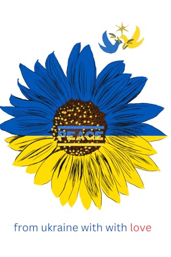 Stand with Ukraine - Version 6 notebook - Peace for Ukraine composition notebook: Lined journal writing notepad