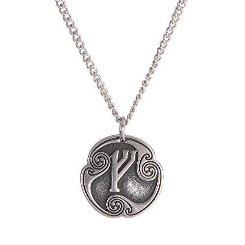 Amaxer 24 Runes Talisman Viking Jewelry Asatru Necklace Pagan Wiccan