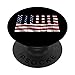 Músico Bandera USA Pianista Música Clásica Teclado De Piano PopSockets PopGrip Intercambiable