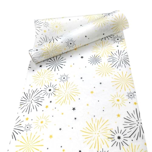 VOPIWOZ Tischdecke Weihnachten, Vliesstoff Tischläufer Modern,...