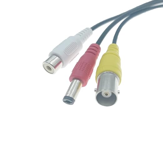 Adaptador de conector aviación 4 pines RCA/DC para CCTV miniatura 2