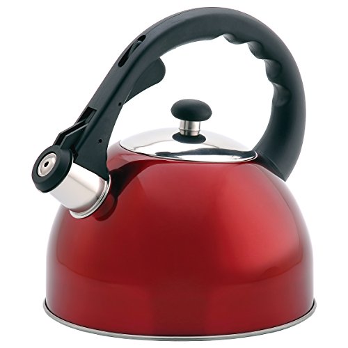 Creative Home 2.8 Qt. Satin Splendor Stainless Steel Whistling Tea Kettle