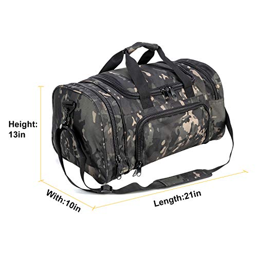 Military Tactical Duffle Bag Gym Bag For Men Travel Sports Bag 24 Inch Small Duffel Bag #TOP2