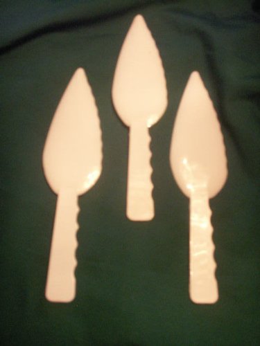 3 Pieces Cake or Pie Server Plastic Serrated Edge 9.5