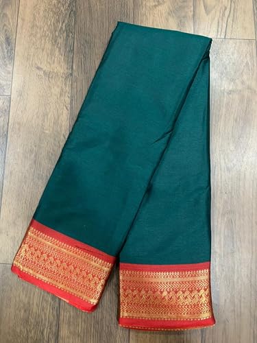 Image of SUPERLAXMI Womens Narayana Pattu Narayanpeth Cotton Silk Saree with unstitched blouse