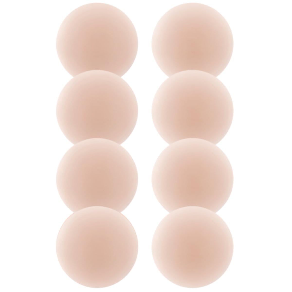 MUQU Nipple Covers Breast - No Show Pasties Reusable Women Sticky Seamless Silicone Breast Covers 4 Pairs Petals