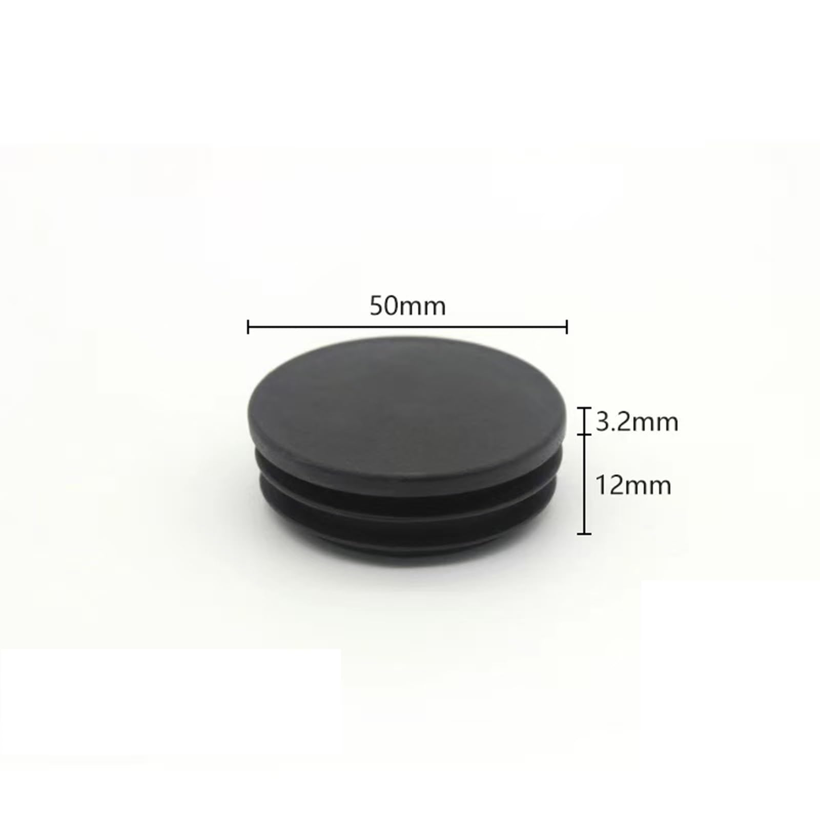 50MM Round Plastic Plugs,Round Plastic End Caps in 24pcs,Chair Leg Pipe Tube Insert Blanking Cover,End Cover Caps for Furniture,Tables,Chairs - Image 2