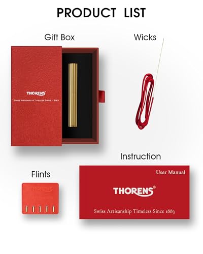 Encendedor Thorens Classic Nunchaku de Latón Dorado miniatura 5