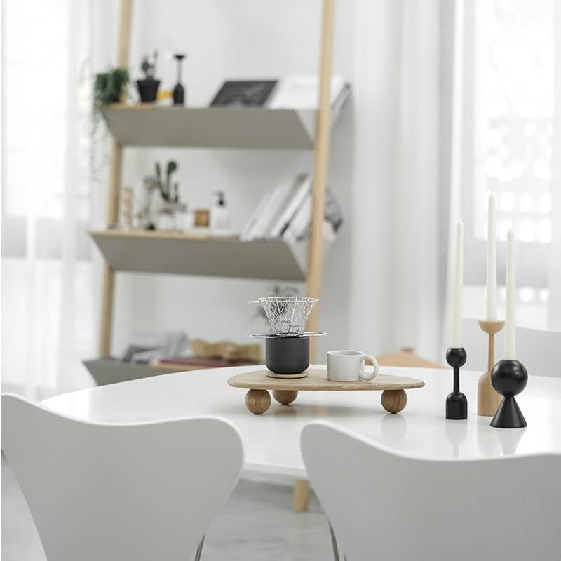 Miniatura 9 de DEAMACE Elevador de madera para exhibición, soporte de pedestal de madera para decoración, bandeja de exhibición de madera para velas, plantas,