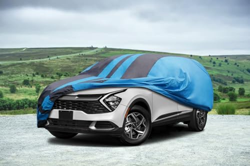 Image of Kaugung Car Cover Waterproof Custom Fit Kia Sportage(2010-2025), Full Exterior Cover for Automobiles Lightweight Resistant Outdoor Sun UV Rain Dust Snow Wind Protection.
