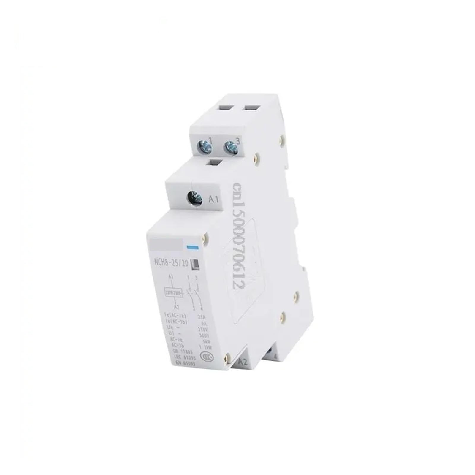 Contactor Modular de CA for el hogar NCH8, 220V, 230V, 400V, 20A, 25A, 40A, 63A, 1NO, 1NC, 2NO, 2NC, 4NO, 2, cuatro fases(NCH8-63,2NO2NC)