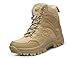 IYVW A09 Botas de Combate Militar con Cremallera Lateral, Botas de Combate de Desierto para Hombres，Botas Jungle Combat, Zapatos de Trabajo y Seguridad Amarillo Desierto 42 EU