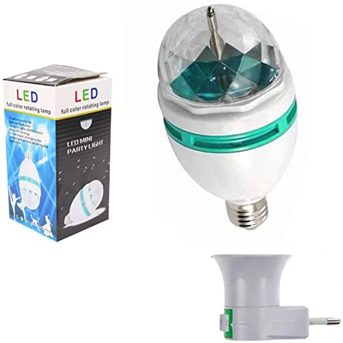 Lâmpada Globo De Luz Colorida LED Giratoria Festa Chuva De Luzes Com Bocal ONYK