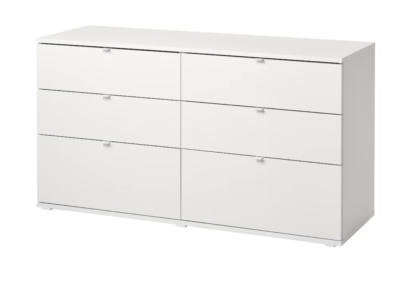 1CLIQKART VIHALS Chest of 6 Drawers, White/Anchor/Unlock-Function, 140x47x70 cm (55 1/8x18 1/2x27 1/2 ")-image-31