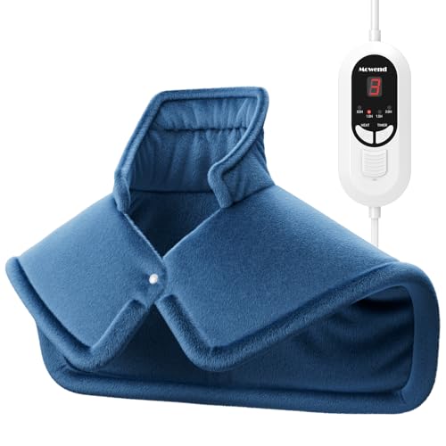 Mowend Almohadilla Térmica Eléctrica para Cuello, Hombro con Calentamiento Rápido, 6 Niveles de...
