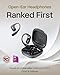 SHOKZ OpenFit 2 Open-Ear Headphones,True Wireless Bluetooth Earphones with Microphone,Earhook Earbuds with 48 Hours of Playtime,Fast Charging,IP55 Water-Resistant,with Carrying Bag,Black,Bluetooth5.4