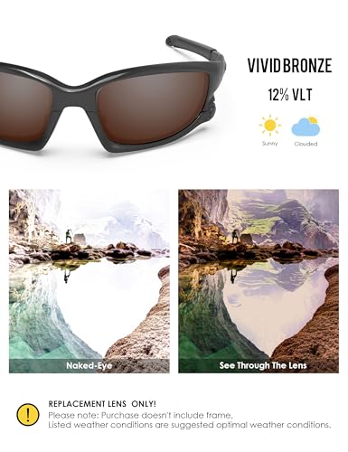 Image of BLAZERBUCK Polarized Replacement Lenses&Sock Kit for Oakley Split Jacket OO9099 Sunglass