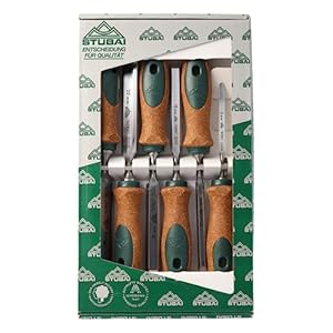 Stubai Hohlbeitel Set Korkheft, 6-teilig