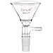 stonylab Borosilicate Glass Filter Funnel with 90mm Top Outer Dimension, 24/40 Inner Joint Glass Filtering Funnels