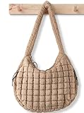 Puffer Tote Bag for Women Large Quilted Tote Bag Quilted Carryall Bag Soft Puffy Crossbody Bag Hobo Handbags Puff Purse