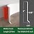GAMZAU Flexible Baseboard Molding Trim, 3 Inch x 20 Feet Peel and Stick Vinyl Wall Base Cove Base, Self-Adhesive Rubber Wall Base Moulding Trim(S76,White)