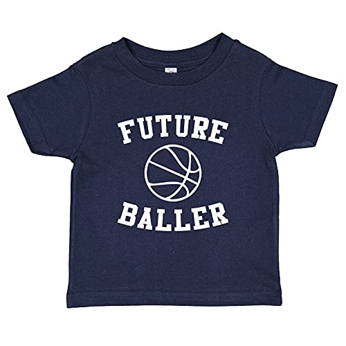 Tees & Tails Future Baller Basketball Player Baby Infant Toddler Tee Shirt (Assorted Colors)