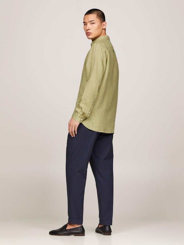 Tommy Hilfiger Camicia Uomo Camicia in Lino