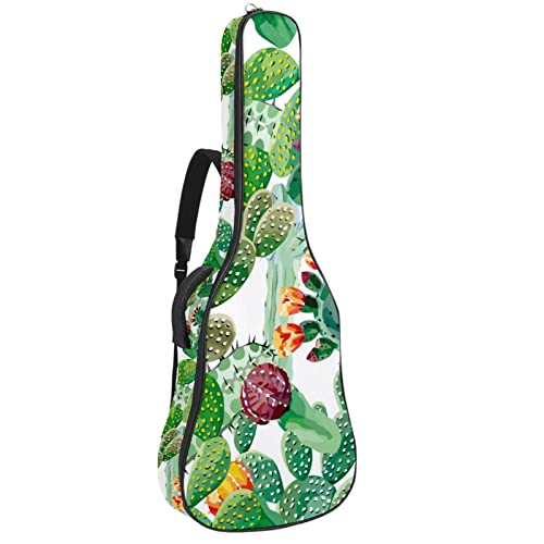 Sac guitare acoustique imperméable : housse rembourrée géométrique avec organiseur