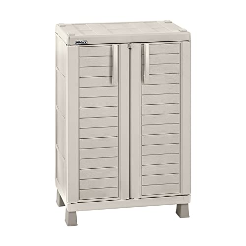 Armário Multiuso Plástico Médio Baru Taupe Rimax