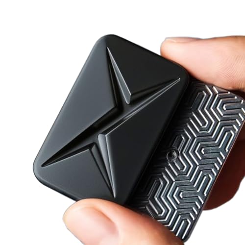 Image of Lightning Infinite Fidget Slider Metal Magnetic Haptic Fidget Toys for Adults Anxiety /ADHD /Stress Relief (Matte Black)