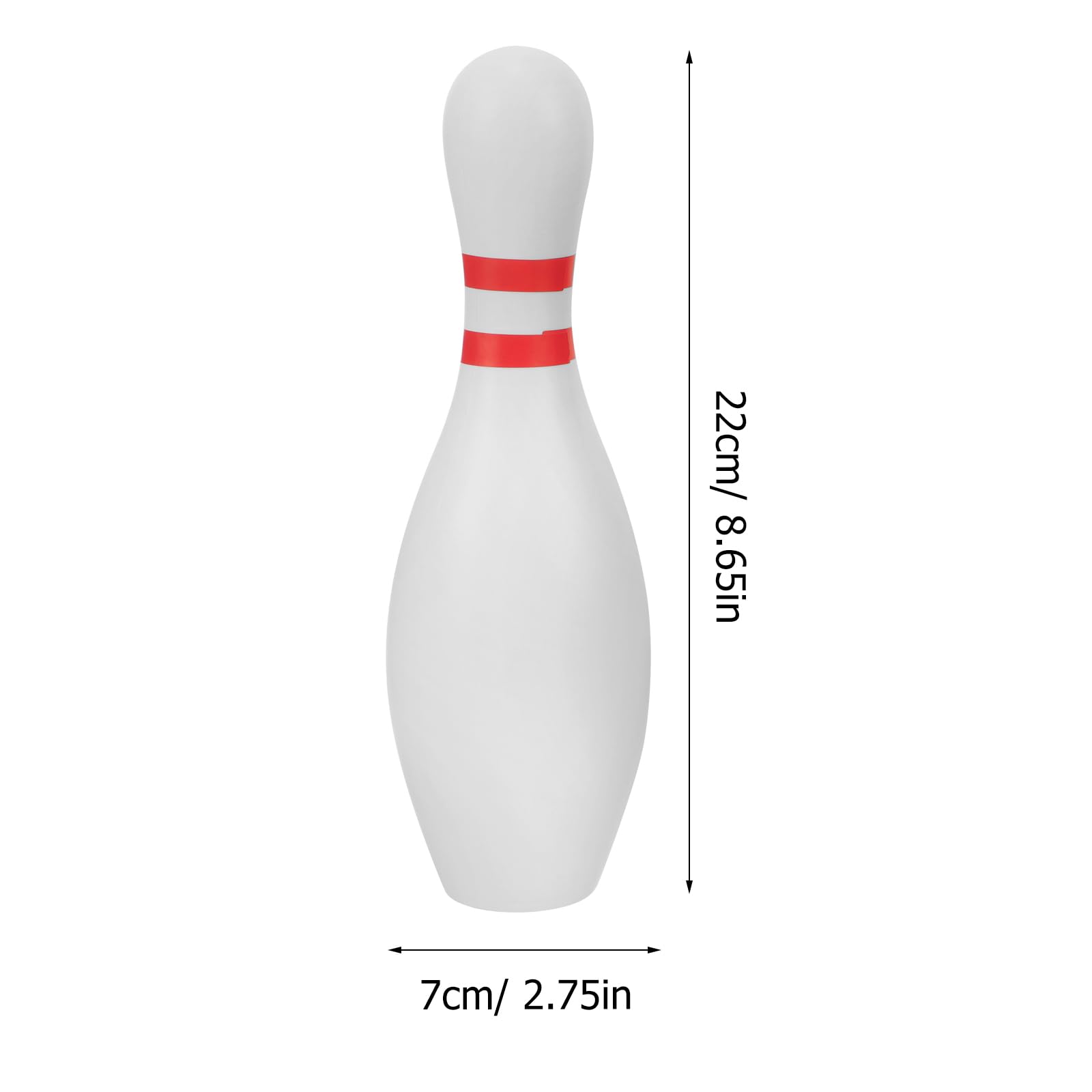 Toddmomy 1 Set Bowling Plastic Bowling for Indoor Outdoor Fun Includes Pins Balls Non Deformable Design Parent Activity for Ages,7 * 22cm - Image 2