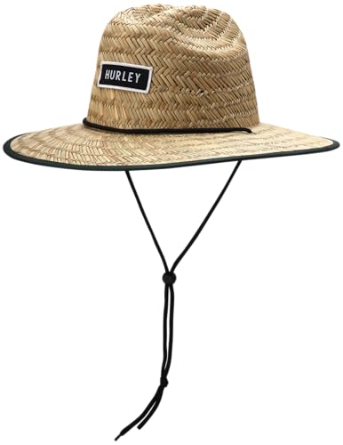 Image of Hurley Men's Straw Hat - Bayside Lifeguard Straw Sun Hat