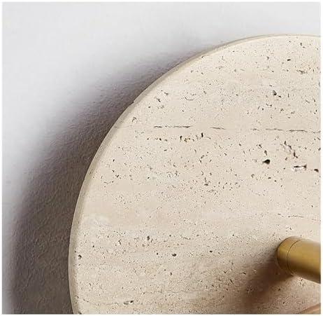 Rotatable Travertine Stone Wall Lamp with Switch - Stylish Bedside Reading Light for Master Bedroom, Perfect for Home Décor and Ambient Lighting