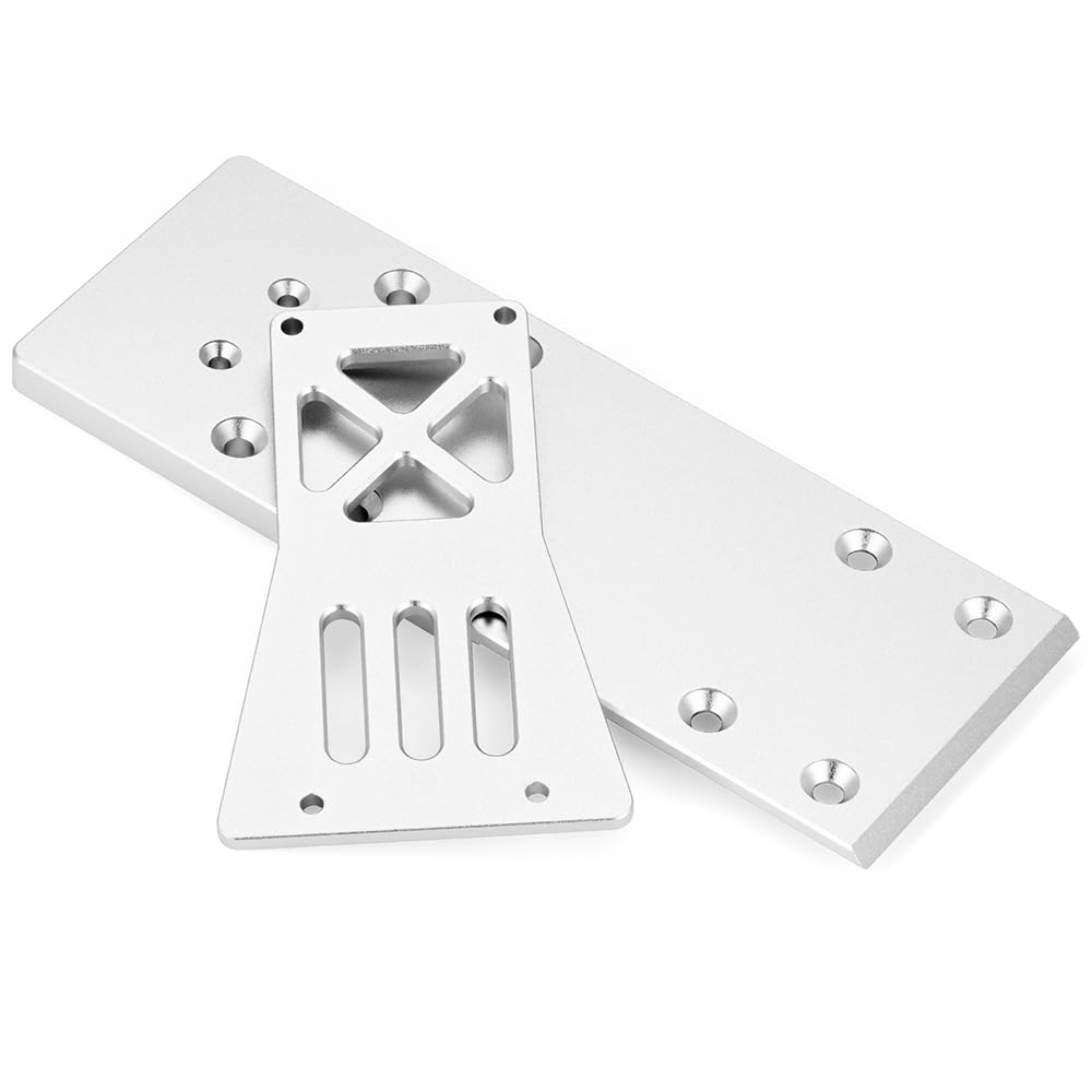MORLORDY RC Chassis Wheelbase Extension Kit for TRX 1/10 Bandit, Rustler, Drag Racing RC Car Upgrade Parts (Silver, 80MM)