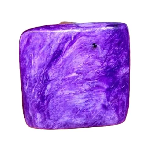 Charoite naturelle de forme carrée pour créer vos bijoux DIY et bagues uniques